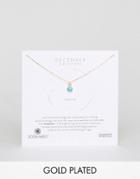 Dogeared Turquoise December Birthstone Necklace - Gold