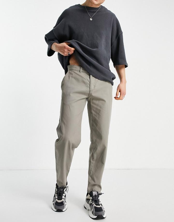 New Look Original Fit Chino Pants In Stone-neutral