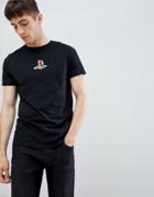 Asos Design Playstation T-shirt - Black