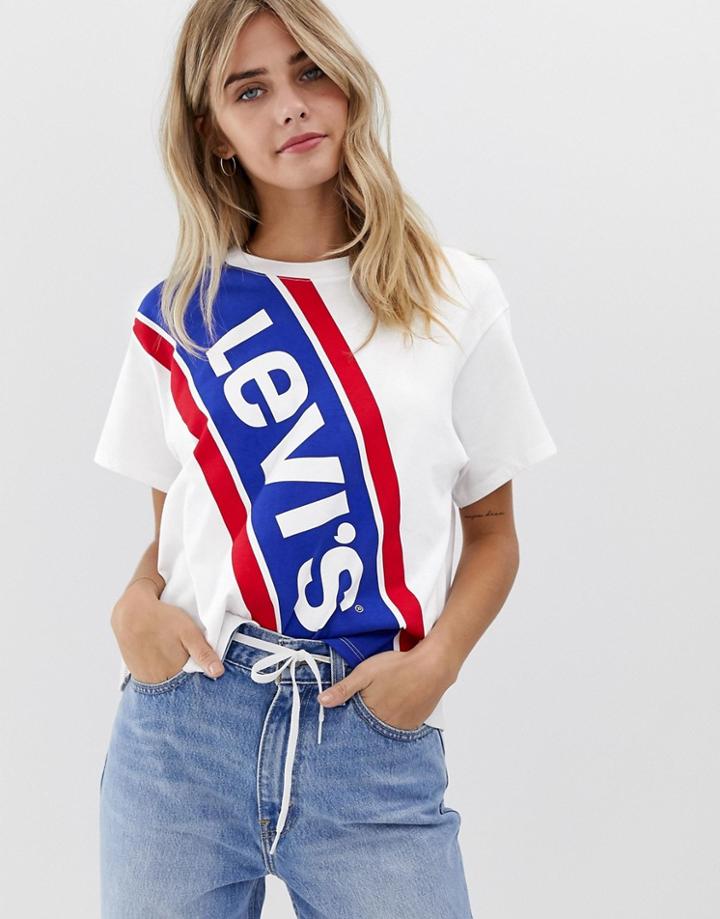 Levi's Extra Graphic Varsity Logo T-shirt-white