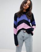 Vero Moda Chevron Sweater - Multi