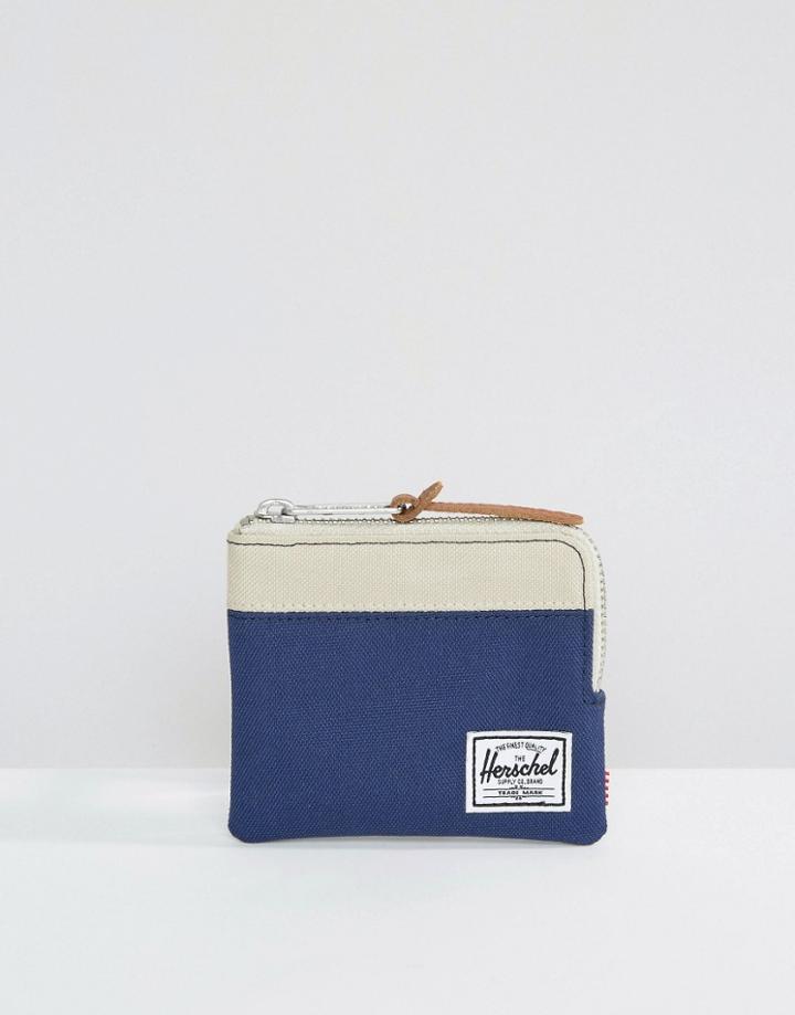 Herschel Supply Co Johnny Zip Around Wallet - Blue