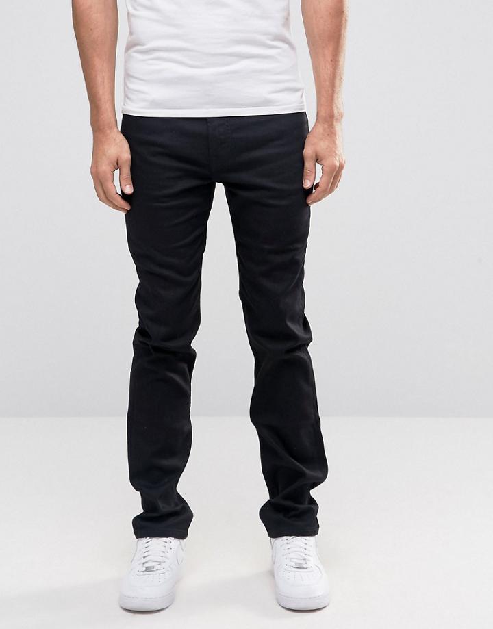 Lee Rider Stretch Slim Jeans Black Cap - Black