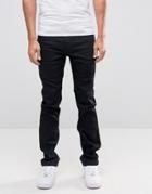 Lee Rider Stretch Slim Jeans Black Cap - Black