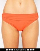Asos Fuller Bust Exclusive Marilyn Bikini Pant - Orange