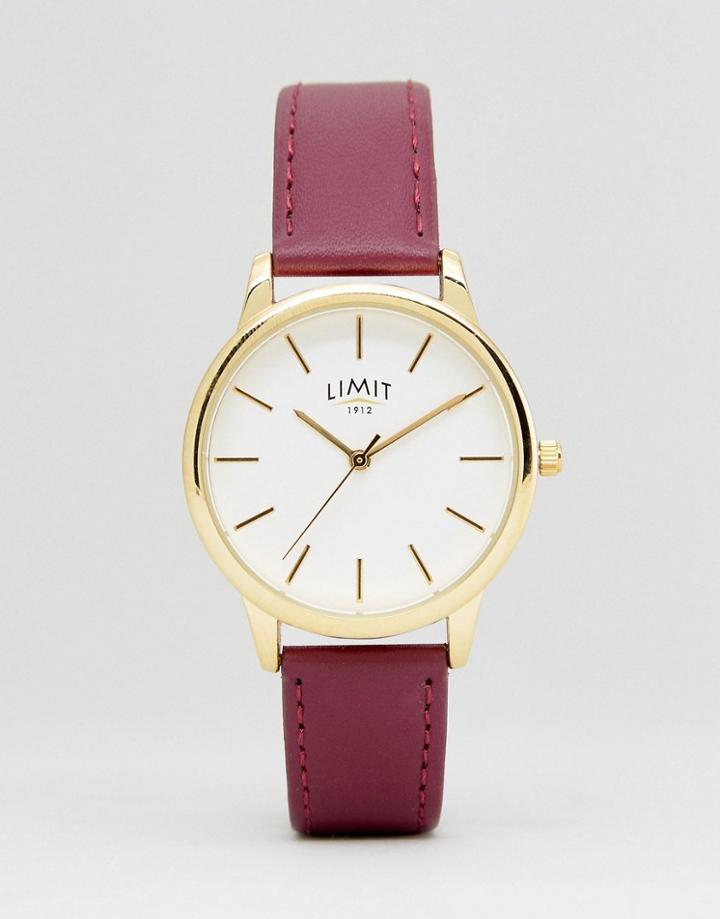 Limit 6235.37 Faux Leather Watch In Pink - Pink