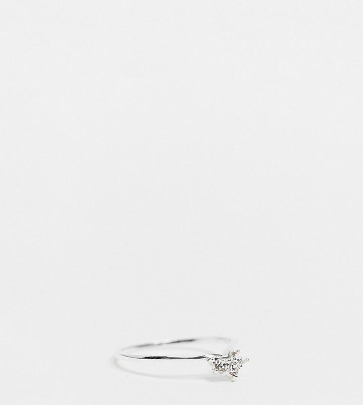 Kingsley Ryan Exclusive Ring With Crystals In Sterling Silver