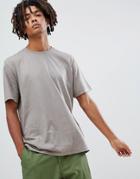 Asos Design Relaxed Fit T-shirt With Crew Neck In Beige - Beige