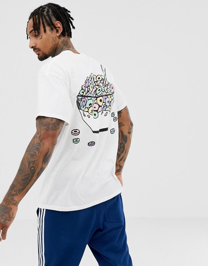 New Love Club Cereal Back Print T-shirt - White