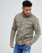 Blend Military Jacket In Khaki - Green
