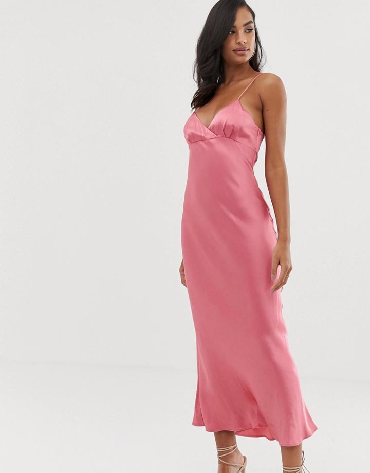 Bec & Bridge Vision Of Love Midi Dress - Pink