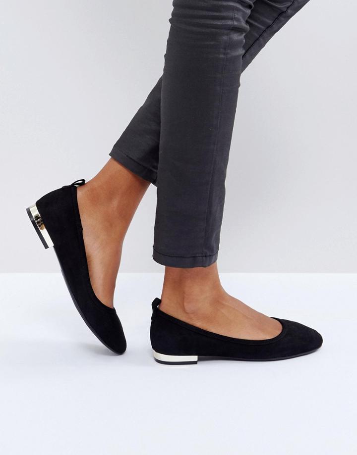 Aldo Kaye Black Ballet Flat Shoes - Black