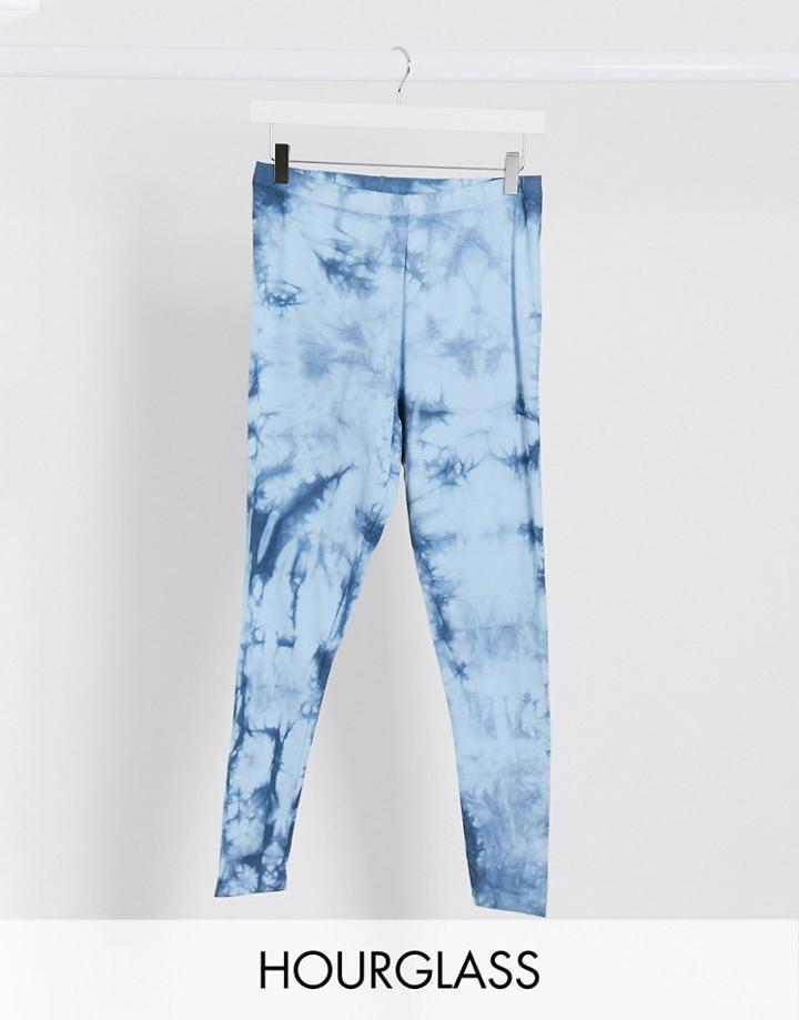 Asos Design Hourglass Legging In Tonal Tie Dye-multi