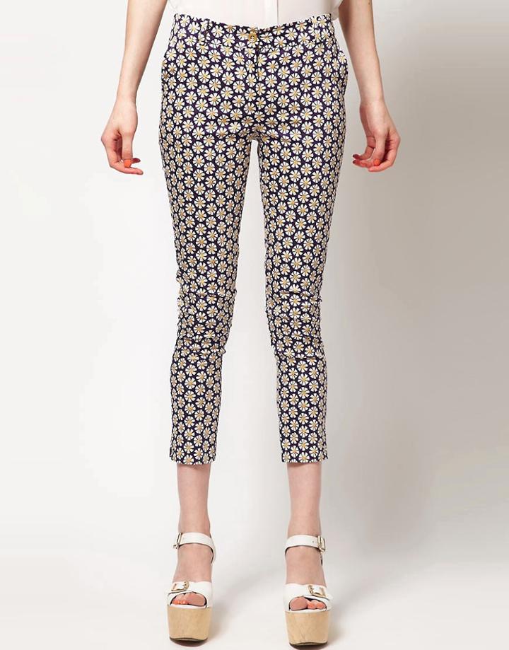 Warehouse Daisy Print Pants - Multi