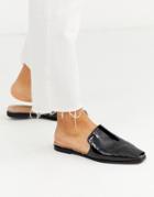 Asos Design Mainstream High Vamp Mules In Black