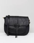 Yoki Saddle Bag With Tassel Detail - Black