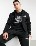 The North Face Himalayan Full Zip Hoodie In Black
