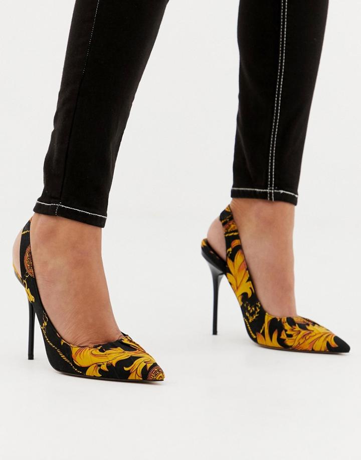 Asos Design Prize Slingback High Heels-multi
