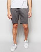 Asos Jersey Shorts In Gray - Charcoal Marl
