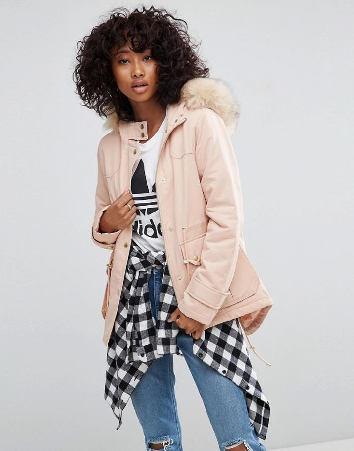 Asos Ultimate Parka - Pink