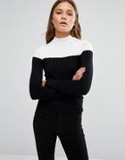 New Look Mono High Neck Sweater - Black
