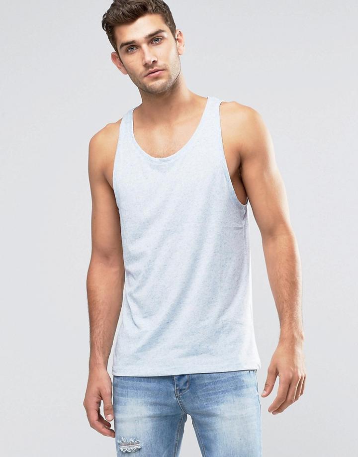 Jack & Jones Premium Melange Vest - Light Blue