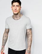 Sisley T-shirt With Raw Edges - Gray