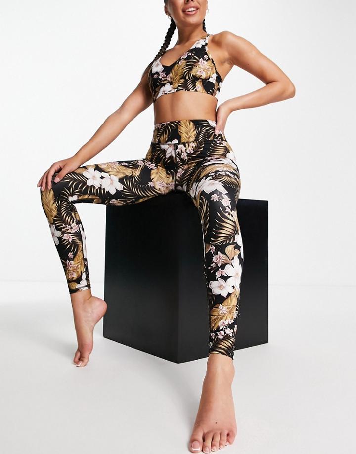 Rip Curl Run Swim Surf Playabella Legging In Multi Tropical