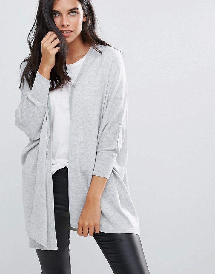 Jdy Alba Open Cardigan - Gray