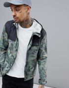The North Face 1985 Mountain Jacket Hooded 2 Tone In Leaf Camo Print/black - Green