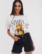 Stradivarius Simba T-shirt In White - White