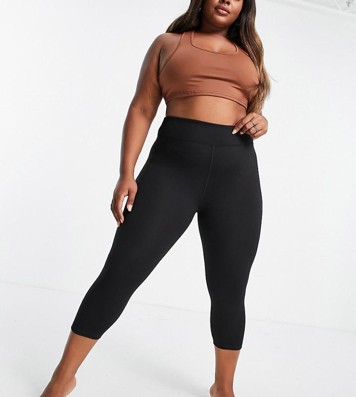 Asos 4505 Curve Icon Yoga Capri Legging-black