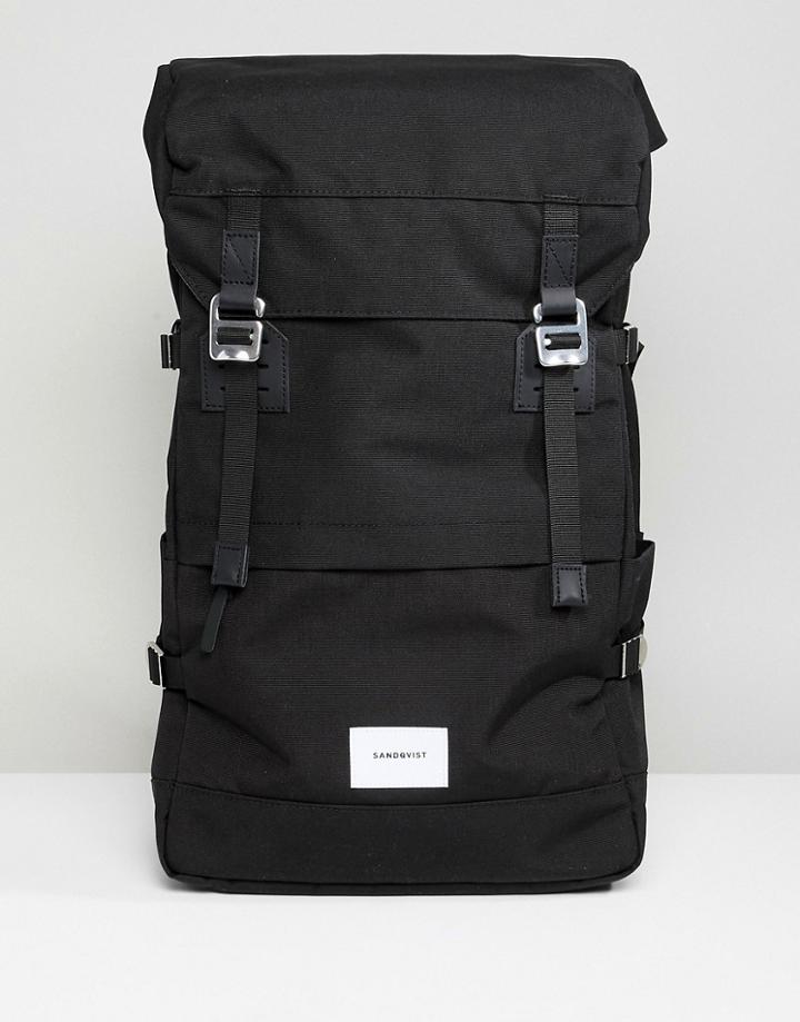 Sandqvist Harald Backpack In Black - Black