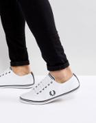 Fred Perry Kingston Leather Sneakers In White - White