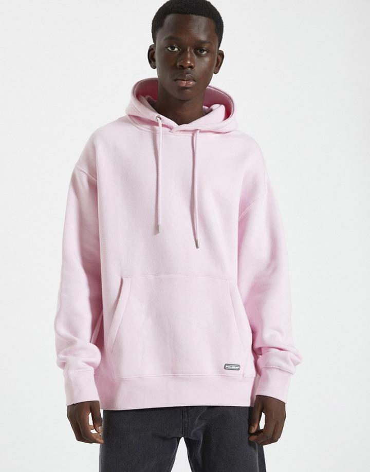 Pull & Bear Hoodie In Pink