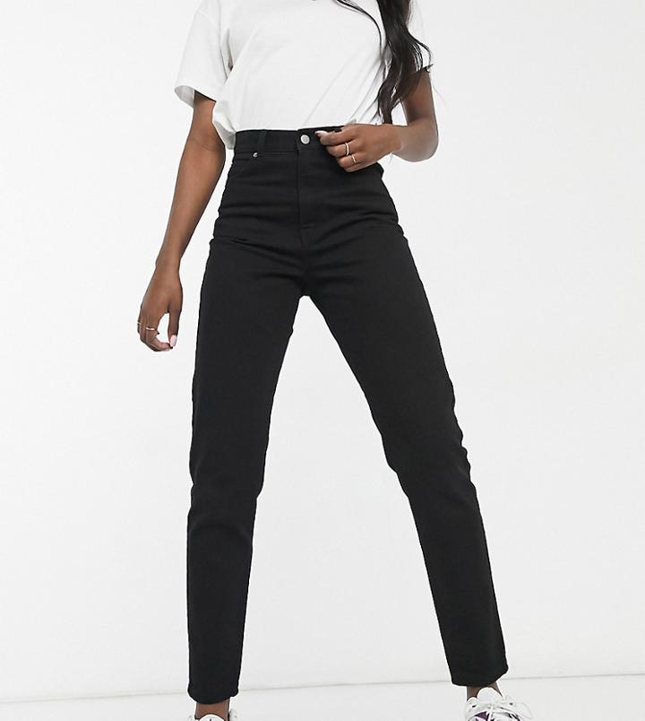 Dr Denim Tall Nora Straight Jeans In Black