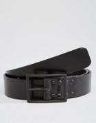 Royal Republiq Lava Leather Belt In Black - Black