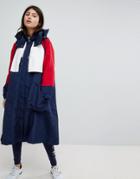 Tommy Hilfiger Color Block Parka Jacket - Navy