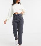 Reclaimed Vintage Inspired The 91 Mom Jeans In Washed Black - Black