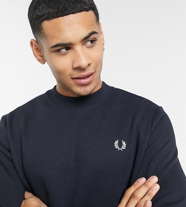 Fred Perry Crew Neck Sweat In Navy