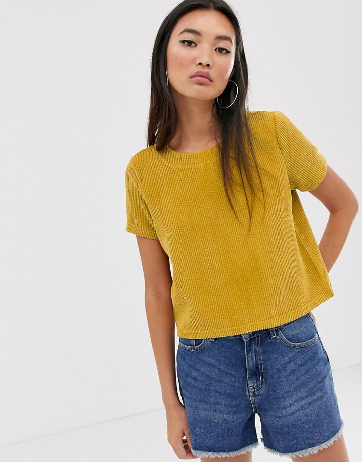 Noisy May Becca Short Sleeve Cropped T-shirt