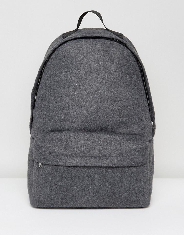 Weekday Felt Feel Backpack - Gray