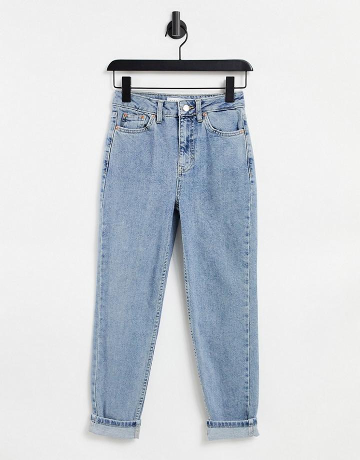 Topshop Premium Jeans In Bleach-blues
