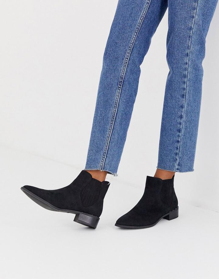 Call It Spring By Aldo Winonaa Flat Ankle Boots In Black