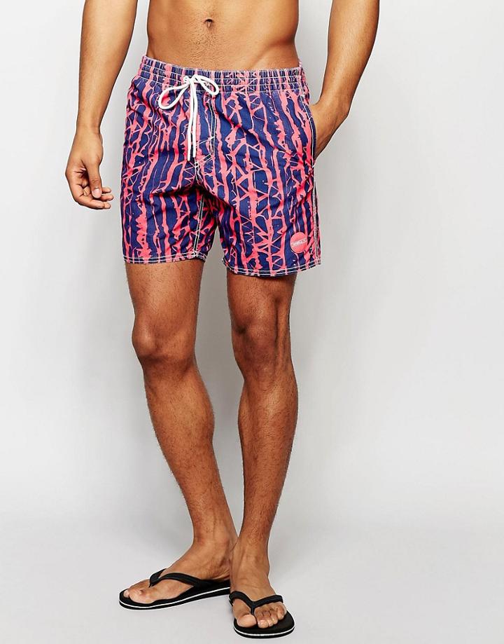 O'neill Wave Neon Swim Shorts - Pink