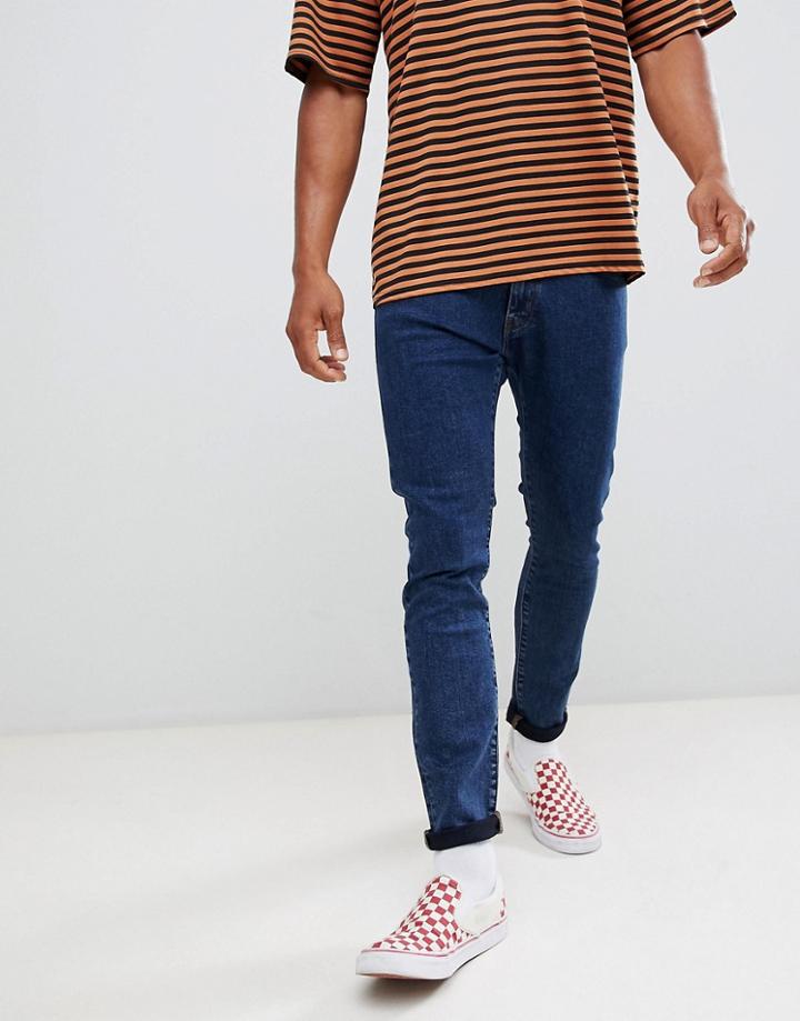 Wrangler Bryson Skinny Jeans Flanker Blue - Blue
