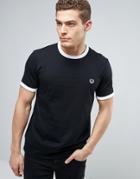 Fred Perry Ringer T-shirt In Black - Black