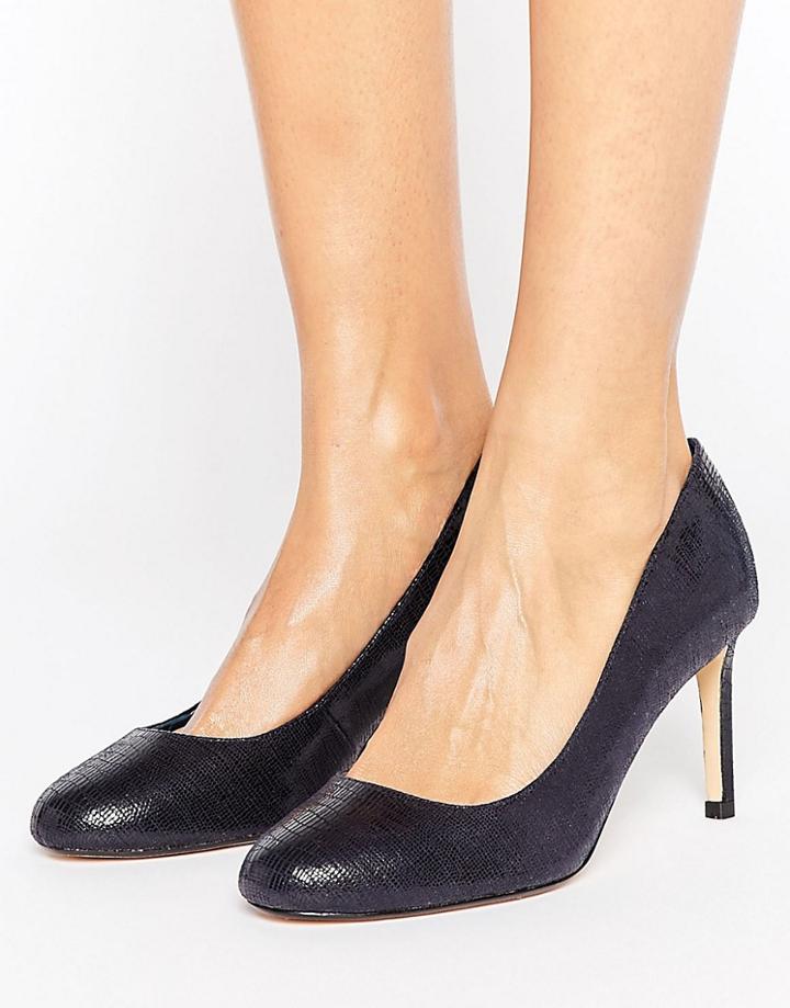 Dune Round Toe Court Shoe - Navy