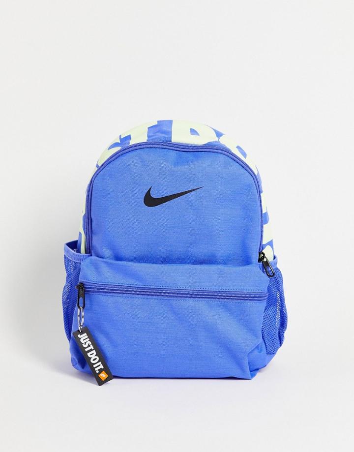 Nike Brasilia Jdi Mini Backpack In Blue-blues