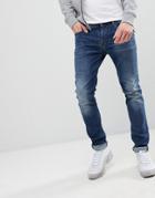 Emporio Armani J06 Slim Mid Wash Jeans - Blue